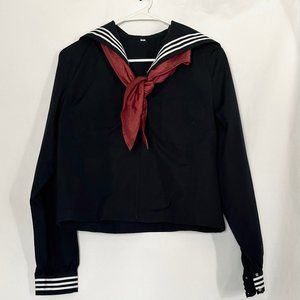 Cecile Seifuku top Flap collar